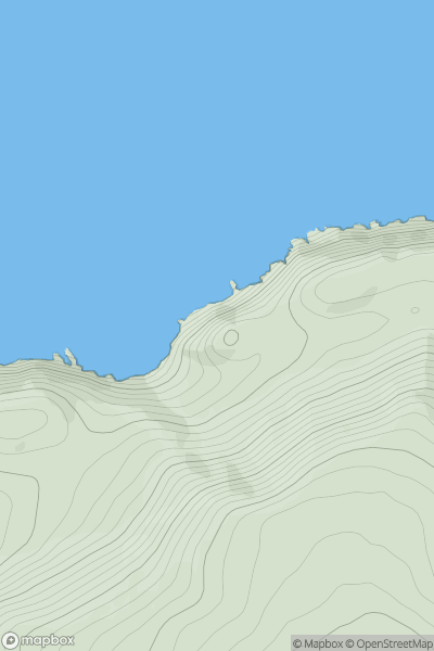 Thumbnail image for Castle Rock [South West England] showing contour plot for surrounding peak